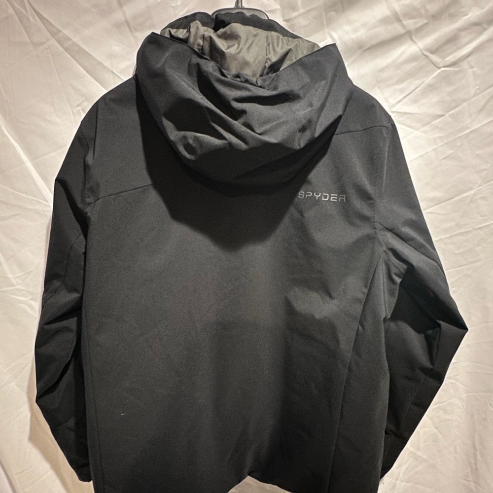 Spyder Men's Black Jacket with Red Accents - Picture 2 of 3
